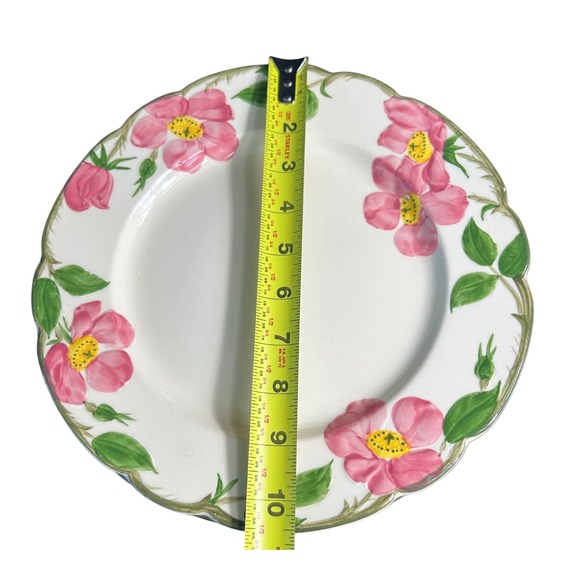 Franciscan Desert Rose Dinner Plates Set of 3 Vintage Made in California W/Flaws - Picture 9 of 9